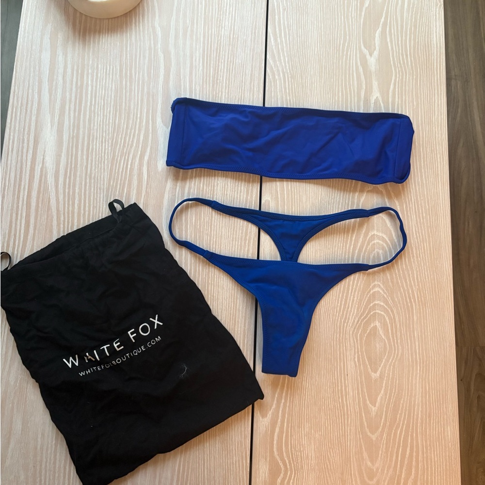 White Fox Boutique Women's Blue Bikini Set